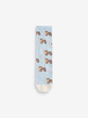 Pink/Lilac/Oatmeal Hamish the Highland Cow Ankle Socks 4 Pack - Image 5 of 5