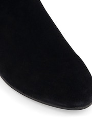 Dune London Black Suede Wide Fit Tayla Smart Stretch High Leg Boots - Image 6 of 6