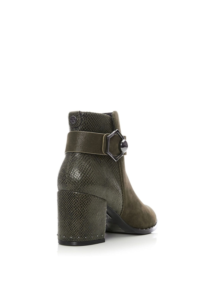 Moda In Pelle Block Heel Ankle Boots With Two Part Material - Image 2 of 4 Moda In Pelle Block Heel Ankle Boots With Two Part Material - Image 2 of 4