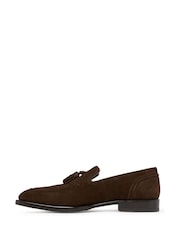 Oliver Sweeney Brown Plumtree Chocolate Suede Tassel Loafers - Image 2 of 5