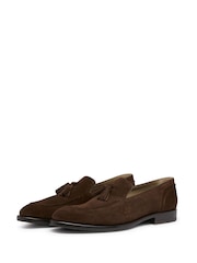 Oliver Sweeney Brown Plumtree Chocolate Suede Tassel Loafers - Image 3 of 5