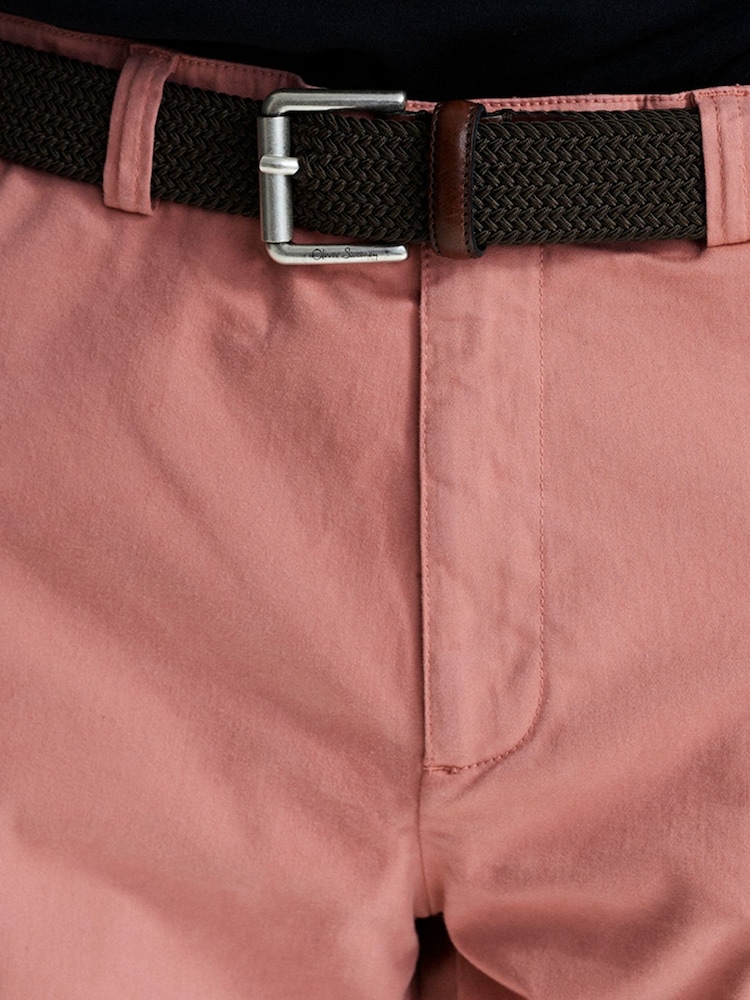 Oliver Sweeney Pink Frades Italian 100% Cotton Shorts - Image 3 of 5