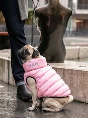 Hugo & Hudson Dark Green and Grey Reversible Dog Puffer Jacket - Image 1 of 4