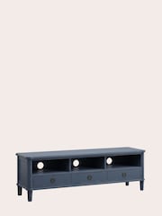 Laura Ashley Dusky Seaspray Henshaw 3 Drawer Wide TV Unit - Image 3 of 5