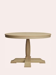 Laura Ashley Natural Oak Wellington Oak Round Dining Table - Image 2 of 5