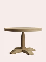 Laura Ashley Natural Oak Wellington Oak Round Dining Table - Image 3 of 5