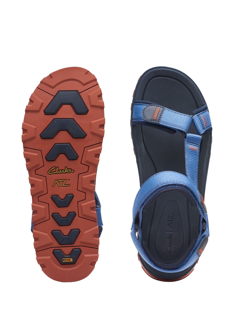 Clarks Navy Blue Combi ATL Trek Sea Sandals - Image 2 of 6 Clarks Navy Blue Combi ATL Trek Sea Sandals - Image 2 of 6