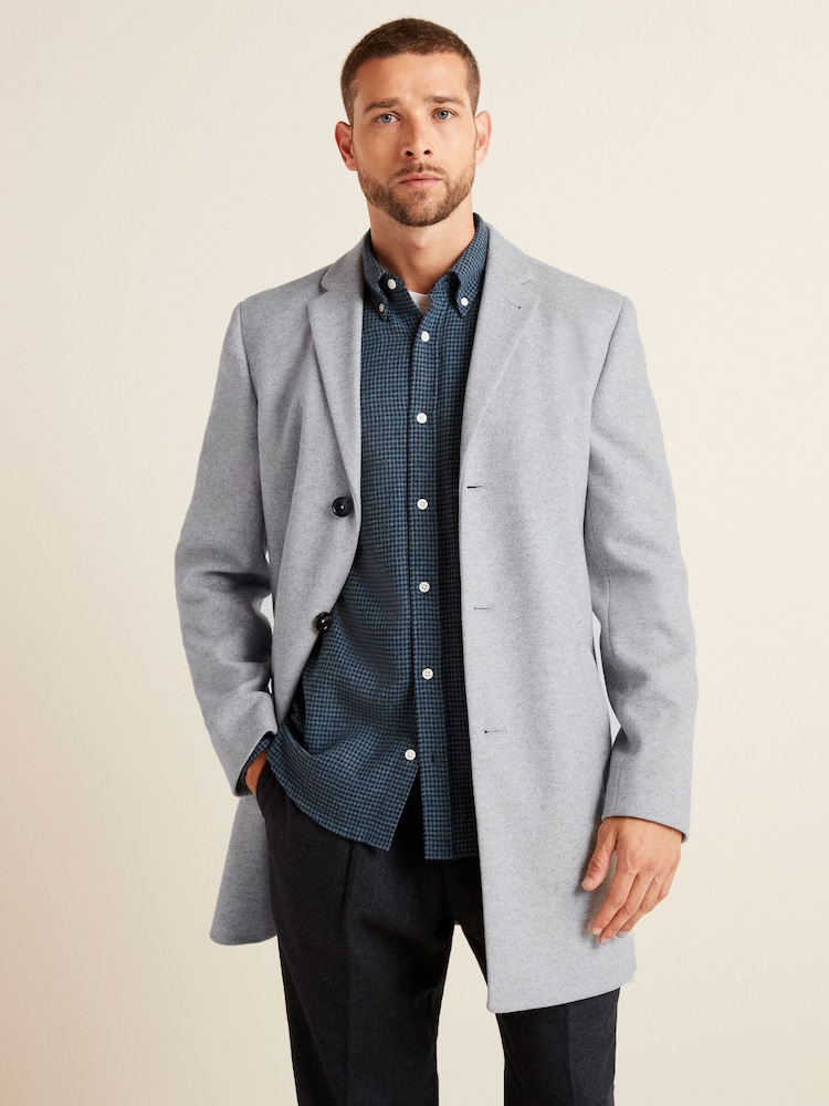 Light Grey Epsom Smart Overcoat - Image 1 of 13