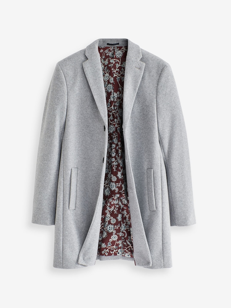 Gris clair - Manteau élégant Epsom - Image 8 of 13