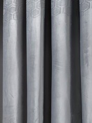Appletree Silver Jasper Eyelet Curtains - Image 3 of 3