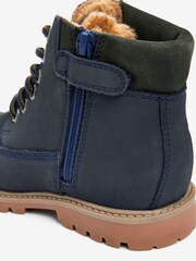 Marineblau/blau - Thinsulate Warm gefütterte Arbeitsstiefel aus Leder - Bild 4 von 4