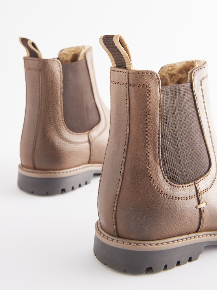 Schokoladenbraun - Thinsulate™ Warmgefütterte Chelsea-Stiefel aus Leder - Bild 6 von 6 Schokoladenbraun - Thinsulate™ Warmgefütterte Chelsea-Stiefel aus Leder - Bild 6 von 6