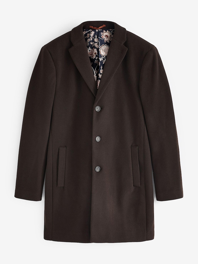 Dark Brown Next Epsom Coat - Image 1 of 7