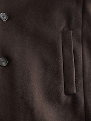 Dark Brown Next Epsom Coat - Image 6 of 7