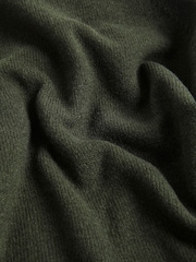 Khaki Green Premium 100% Lambswool Crew Neck Jumper - Image 7 of 8