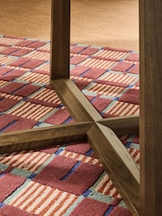 MADE.COM Dark Stain Oak Belgrave Round 4 to 6 Seater Extending Dining Table - Image 5 of 7