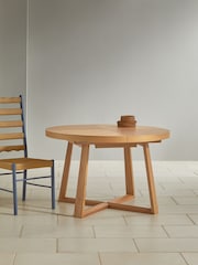 MADE.COM Oak Belgrave Oval 4 to 6 Seater Extending Dining Table - Image 1 of 5