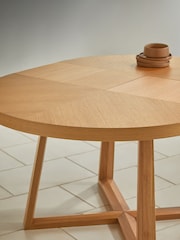 MADE.COM Oak Belgrave Oval 4 to 6 Seater Extending Dining Table - Image 5 of 5