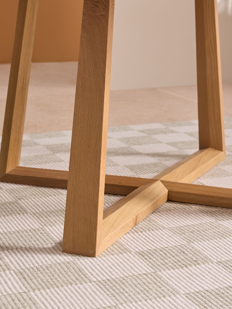 MADE.COM Oak Belgrave Round 4 to 6 Seater Extending Dining Table - Image 7 of 7