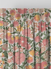 Laura Ashley Coral Pink 100% Cotton Loveston Made To Measure Curtains - Image 5 of 9