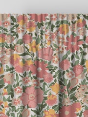 Laura Ashley Coral Pink 100% Cotton Loveston Made To Measure Curtains - Image 6 of 9