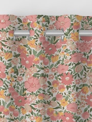 Laura Ashley Coral Pink 100% Cotton Loveston Made To Measure Curtains - Image 7 of 9