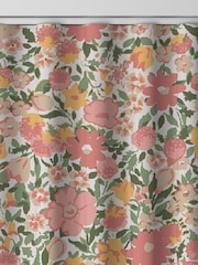 Laura Ashley Coral Pink 100% Cotton Loveston Made To Measure Curtains - Image 8 of 9
