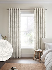 Laura Ashley Dove Grey 100% Cotton Tuileries Made To Measure Curtains - Image 2 of 9