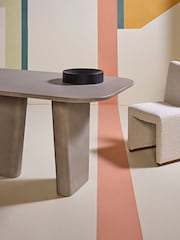 MADE.COM Grey Stone Mozelo Rectangular 4 to 6 Seater Dining Table - Image 2 of 9