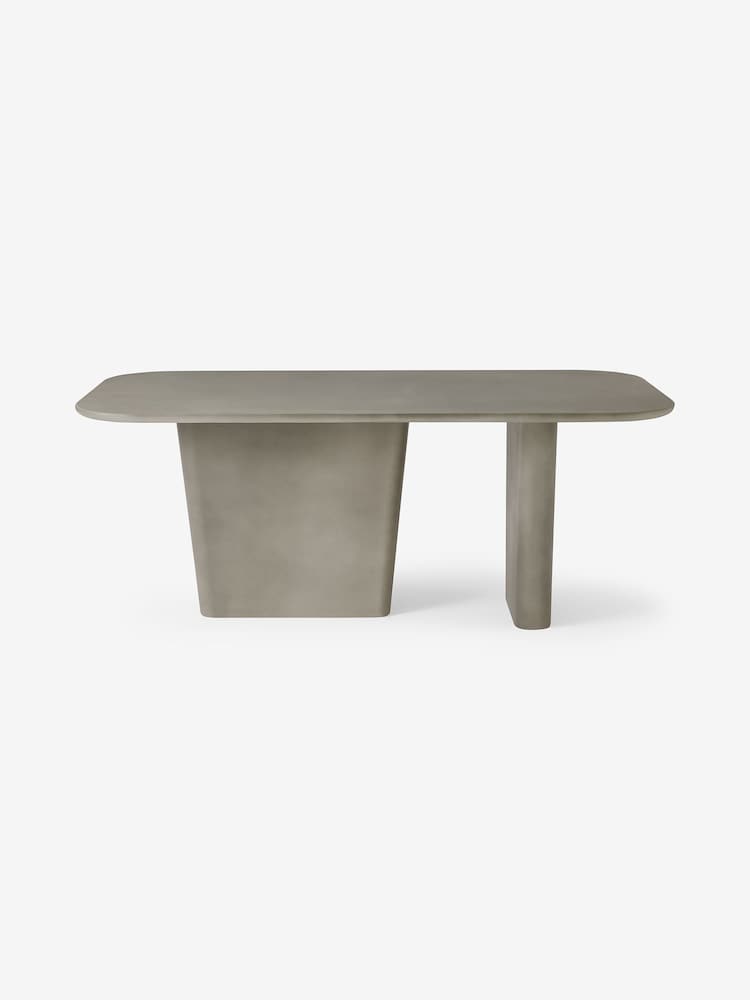 MADE.COM Grey Stone Mozelo Rectangular 4 to 6 Seater Dining Table - Image 9 of 9