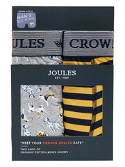 Joules Blue Crown Underwear 2 Pack - Image 1 of 1