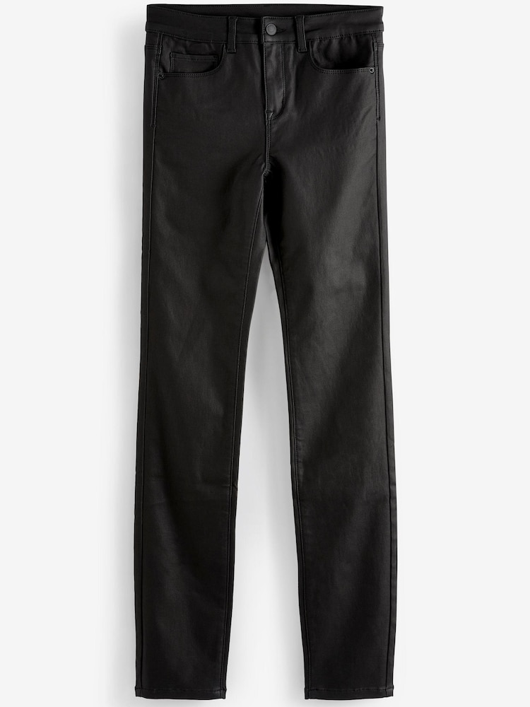 Black Coated Slim Jeans - Image 5 of 5