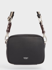 OSPREY LONDON Chiswick Chocolate Grainy Hide Leather Crossbody Bag - Image 3 of 5