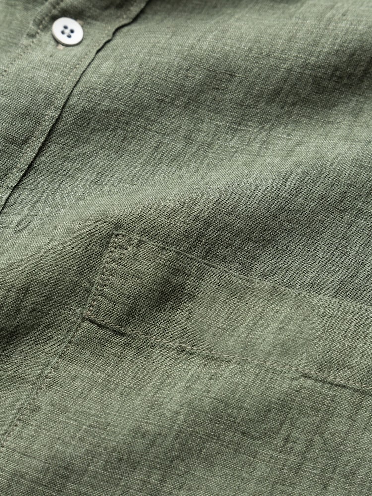 Rodd & Gunn Green Coromandel Sports Fit Shirt - Image 3 of 3