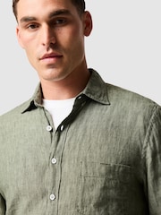 Rodd & Gunn Green Coromandel Sports Fit Shirt - Image 4 of 6