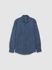 Rodd & Gunn Navy Blue Coromandel Sports Fit Shirt - Image 1 of 2
