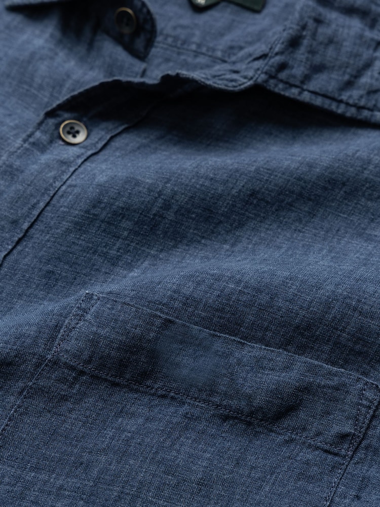 Rodd & Gunn Navy Blue Coromandel Sports Fit Shirt - Image 2 of 2