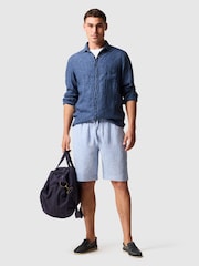 Rodd & Gunn Navy Blue Coromandel Sports Fit Shirt - Image 3 of 6