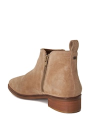 Dune London Brown Progress Cropped Height Ankle Boots - Image 4 of 5