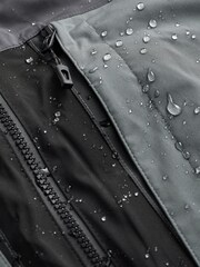 Sage Green/Black Fleece Lined Waterproof Anorak Jacket - Image 7 of 7