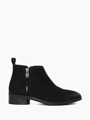 Dune London Black Progress Cropped Height Ankle Boots - Image 1 of 6