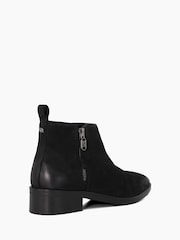 Dune London Black Progress Cropped Height Ankle Boots - Image 3 of 6