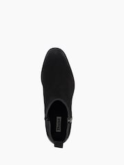 Dune London Black Progress Cropped Height Ankle Boots - Image 5 of 6