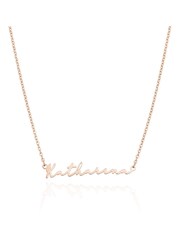 Abbott Lyon Small Link Chain Signature Personalised Name Necklace - Image 1 of 3