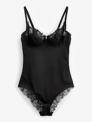 Black Smoothing Control Lace Non Pad Wired Body - Image 1 of 2