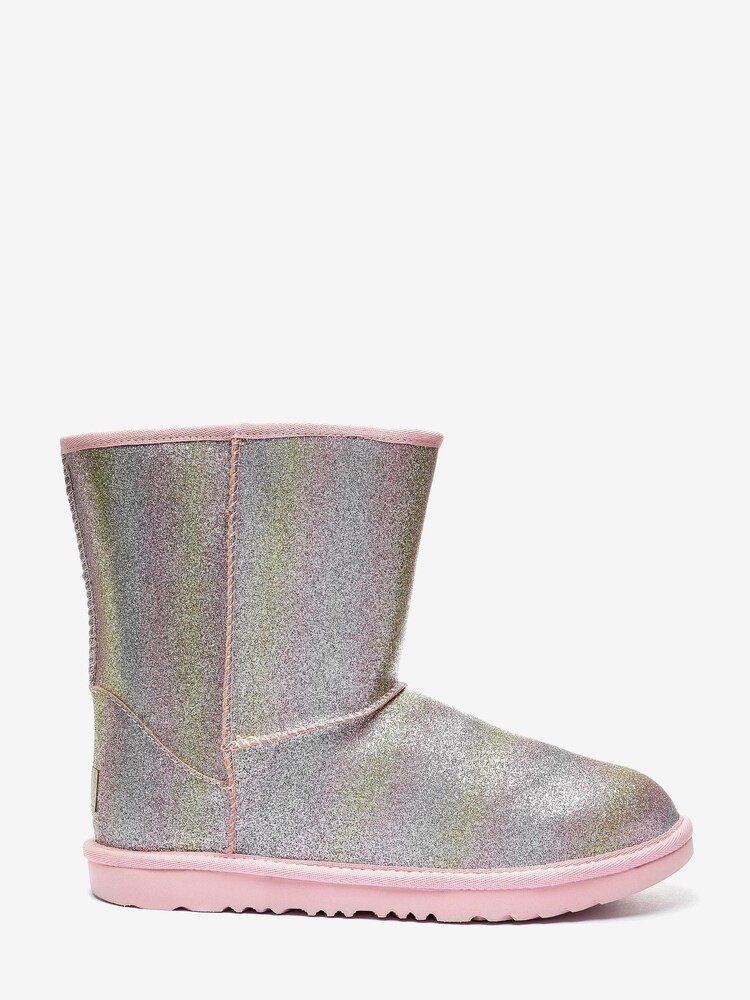 UGG Pink Glitter Rainbow Boots - Image 1 of 1