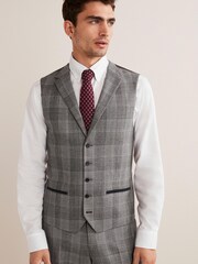 Grey Nova Fides Check Suit Waistcoat - Image 1 of 1