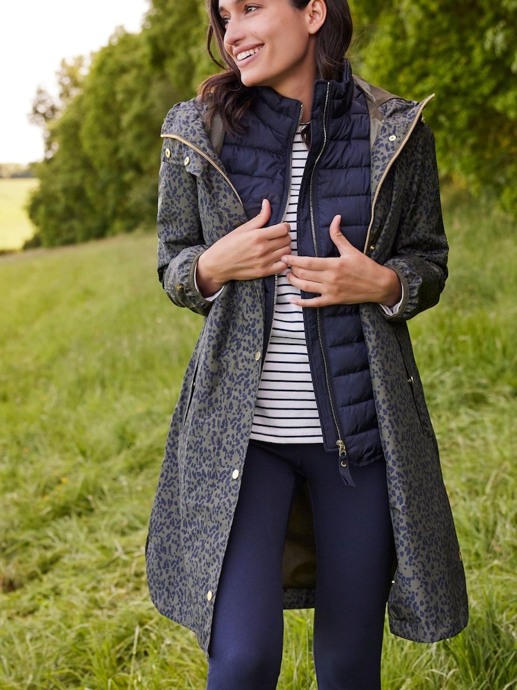 Joules Animal Print Waybridge Relaxed Fit Waterproof Jacket - Image 1 of 15