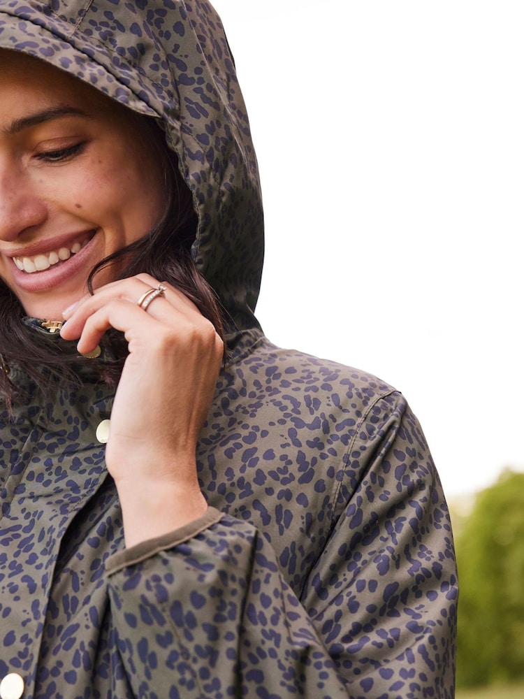 Joules Animal Print Waybridge Relaxed Fit Waterproof Jacket - Image 5 of 15