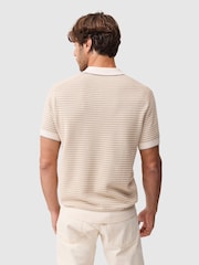 Rodd & Gunn Natural Oyster Island Knit Polo Shirt - Image 3 of 5